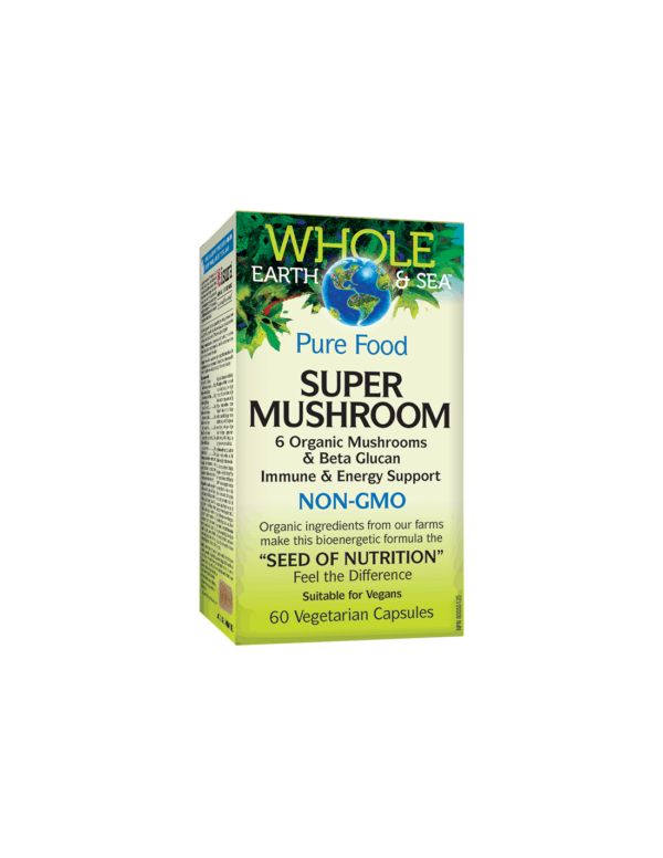 Super Mushroom Whole earth & sea® х 60 капсули Natural Factors - Image 1