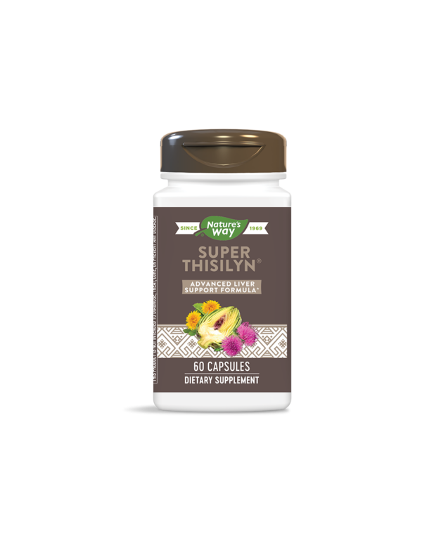 Natures Way Черен дроб и детоксикация - Супер Тисилин - Super Thisilyn, 60 капсули - Image 1