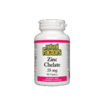 Zinc Chelate/ Цинк (хелат) 25 mg х 90 таблетки Natural Factors