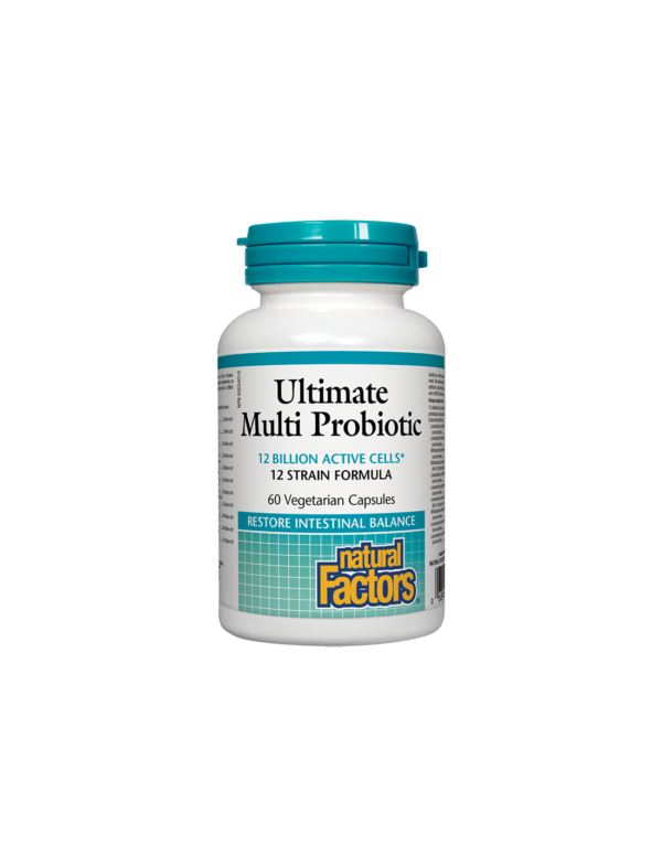 Ultimate Multi Probiotic/ Мулти пробиотик 12 щама, 12 млрд. активни пробиотици х 60 капсули Natural Factors - Image 1