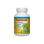 Vitamin D3 Big Friends®/ Витамин D3 за деца 400 IU х 250 дъвчащи таблетки с вкус горски плодове Natural Factors