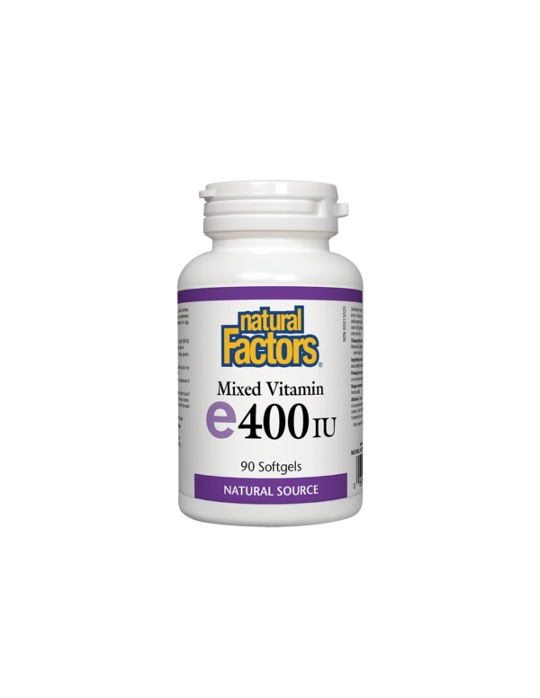 Vitamin E/ Витамин Е (токофероли микс) х 90 софтгел капсули Natural Factors - Image 1