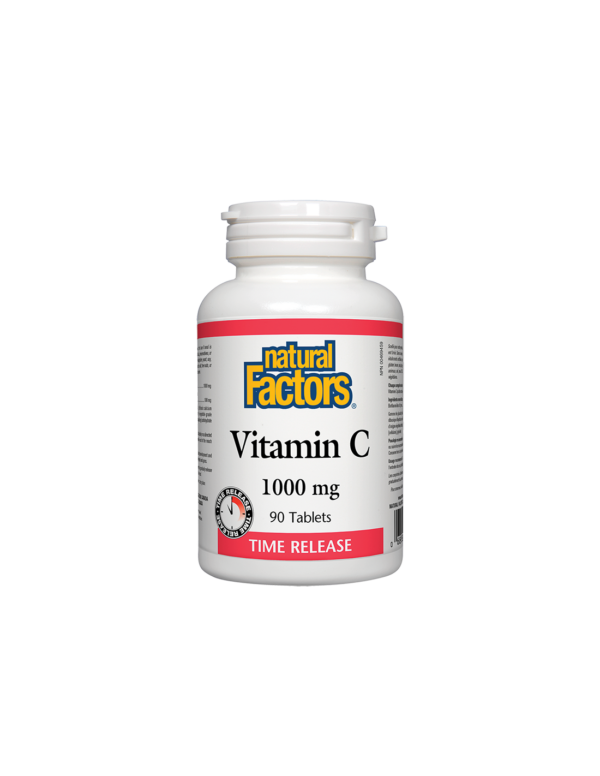 Vitamin C/ Витамин С 1000 mg и Биофлавони х 90 таблетки с удължено освобождаване Natural Factors - Image 1
