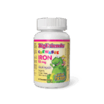 Желязо за деца - Big Friends®, 10 mg, 60 дъвчащи таблетки, с вкус на праскова Natural Factors