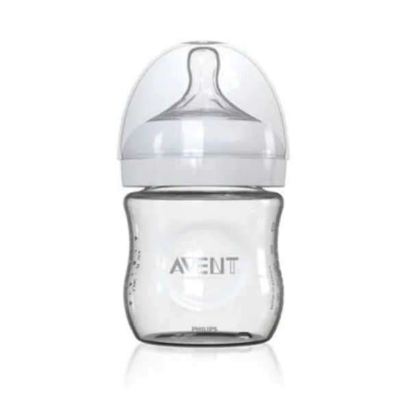 Avent Natural Стъклено шише x120 мл и биберон с 1 дупка 0+ месеца - Image 1